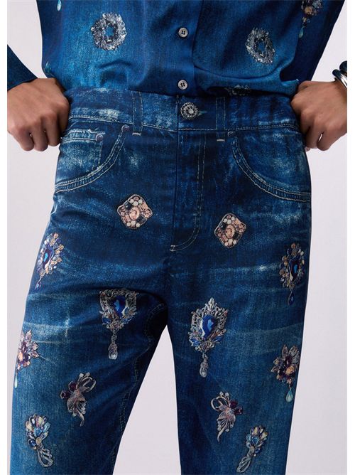 Pants woman blue LIU JO | UA6311T5958/79045